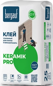 Клей Bergauf Keramik Pro 25 кг усиленный для керамической плитки купить ...